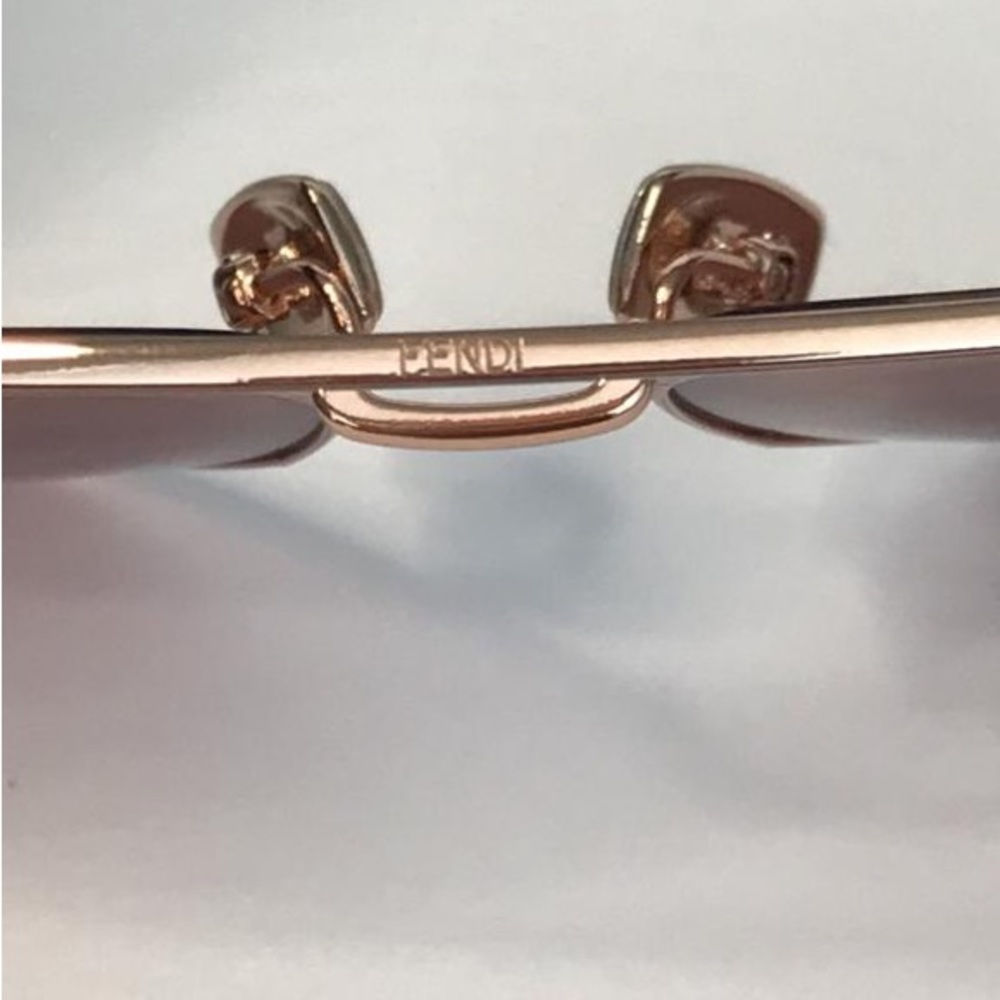 Fendi 64mm Cat Eye Sunglasses FF0438/S ROSE GOLD - Picture 6 of 12